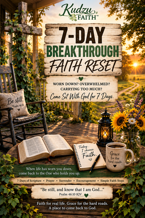 Kudzu Faith 7-Day Breakthrough Faith Reset KJV devotional cover
