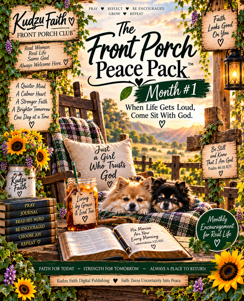 Kudzu Faith Front Porch Club founding membership and Front Porch Peace Pack